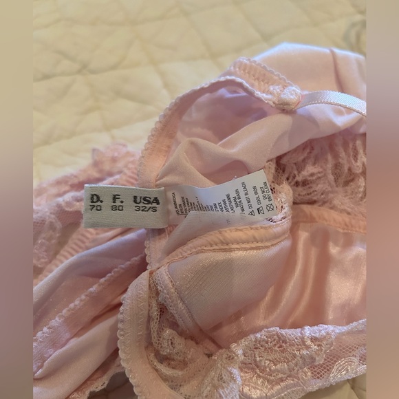 La Perla Vintage Pink Lace One Piece Lingerie Size 32 Small - Picture 2 of 8